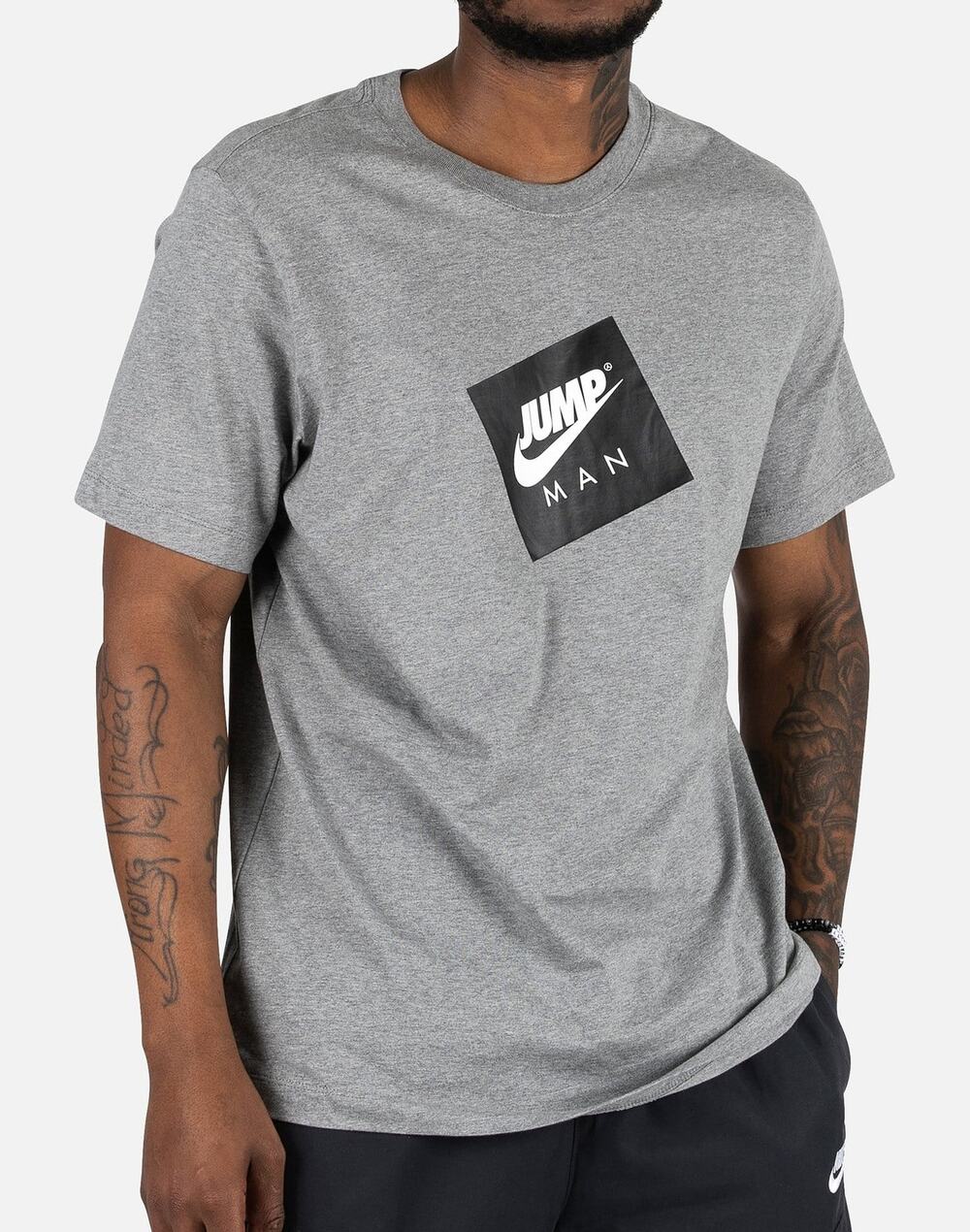 Air Jordan Nike Jumpman Box Gray Short Sleeve Graphic -Shirt Men's Size Medium